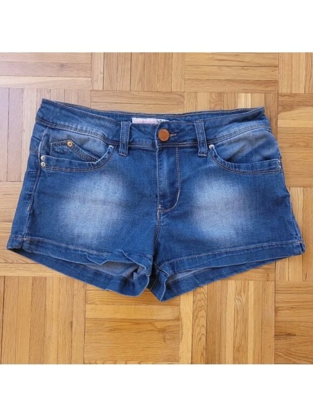Denim Mid-Rise Shorts, YMI, Size 5 Junior